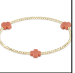 E Newton EGirl Signature Cross 2 MM Gold -Coral