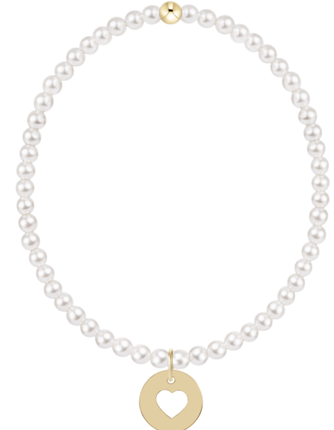 E Newton EGirl Classic Pearl 3 MM - Love Gold Disc