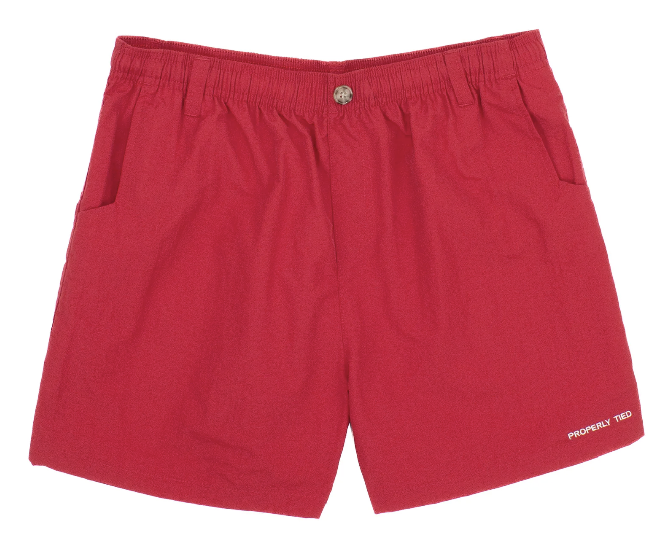 Properly Tied Boys Mallard Short - Crimson