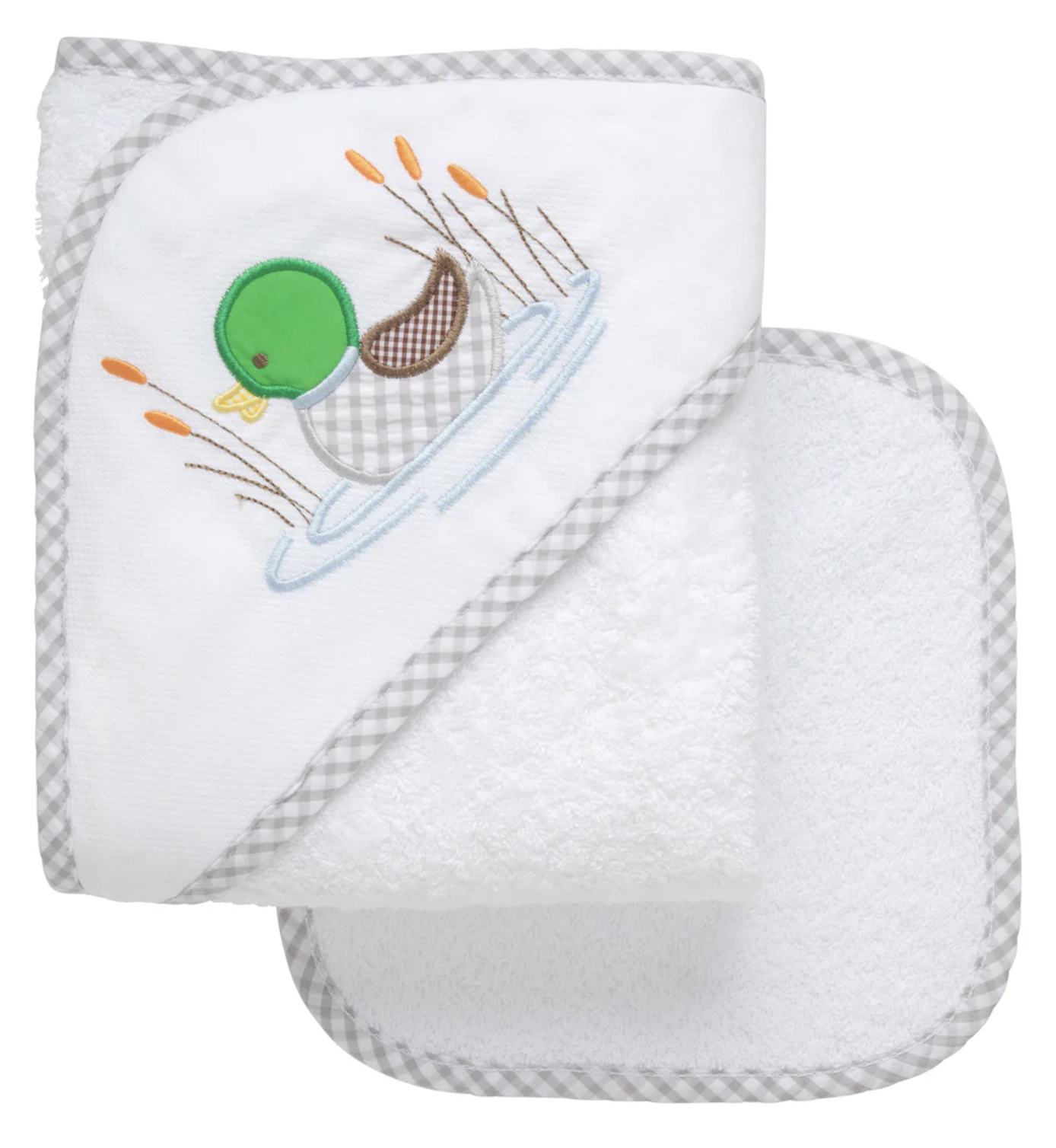 Pals on the Pond Hooded Towel & Washcloth Set