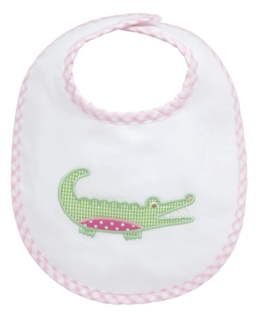 See ya Later Alligator Bib - Pink