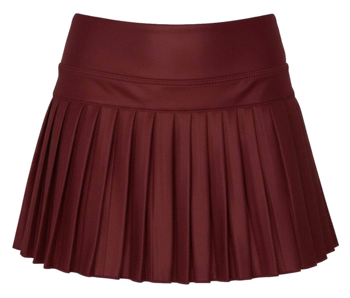 Azarhia Mini Pleated Skort - Maroon