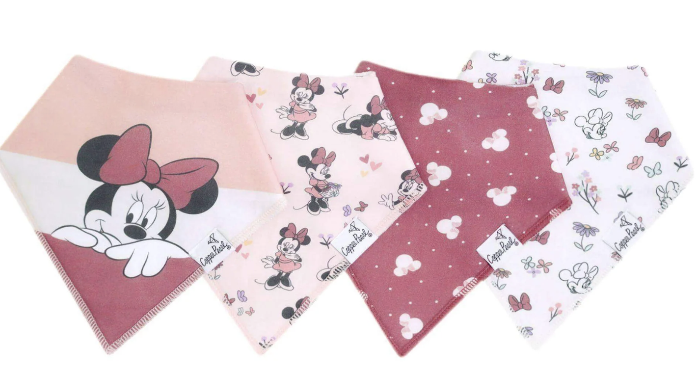 Copper Pearl Mini Mouse Bandana Bib Set