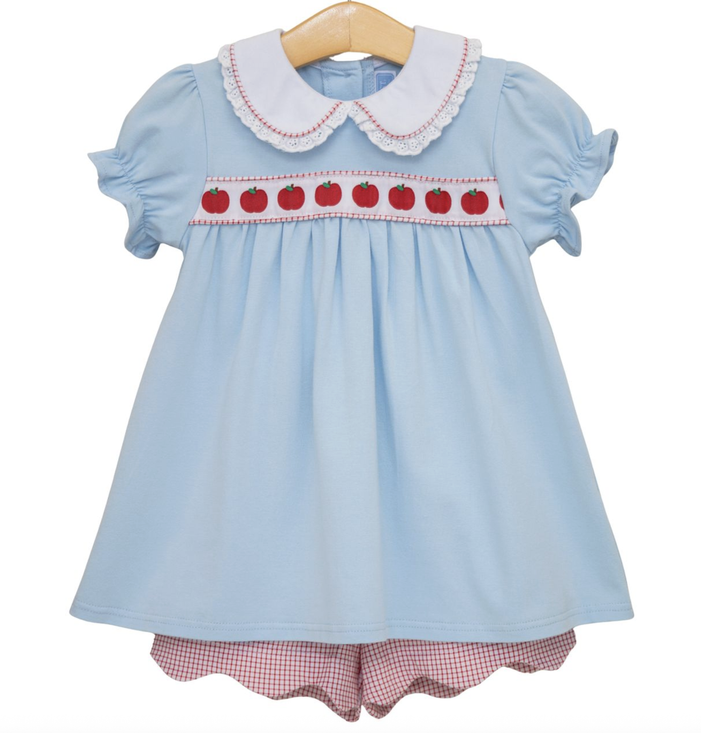 Trotter Street Kids Apple Ribbon Short Set
