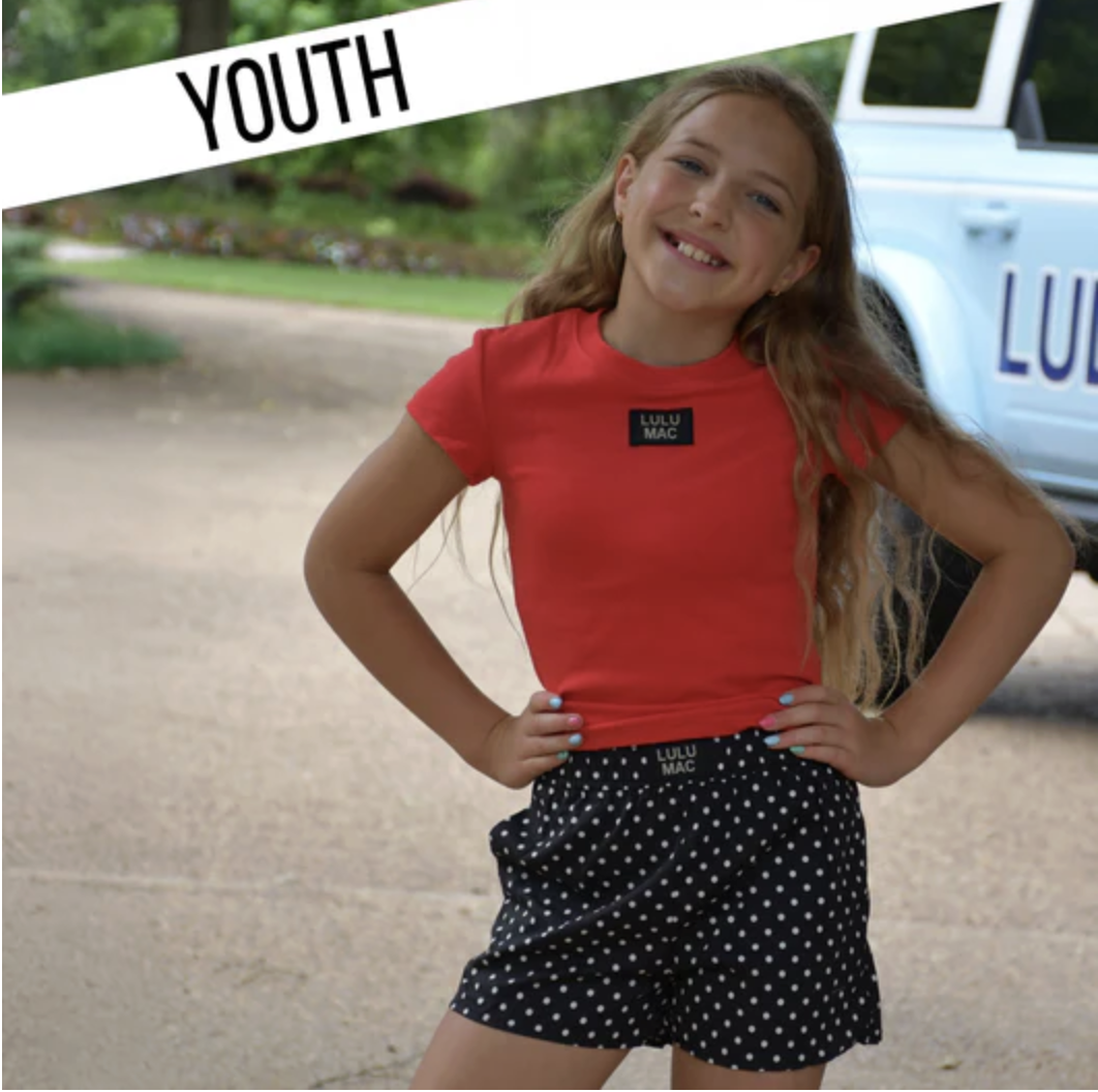 Lulu Mac Mini Polka Dot Shorts - Black/White