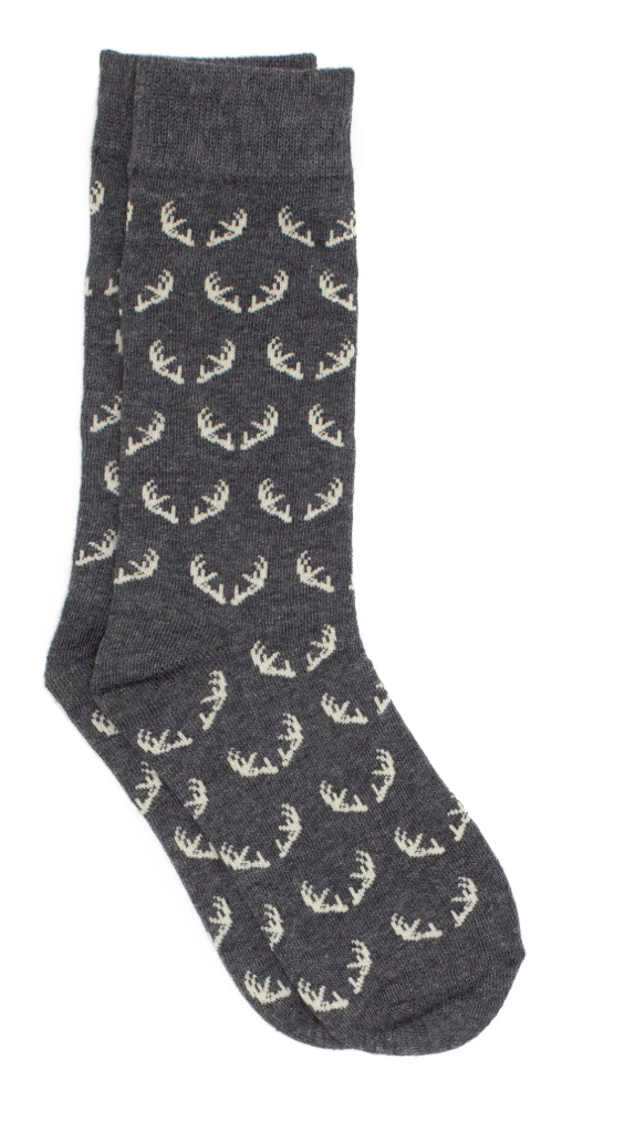 Properly Tied Lucky Duck Sock - Antlers