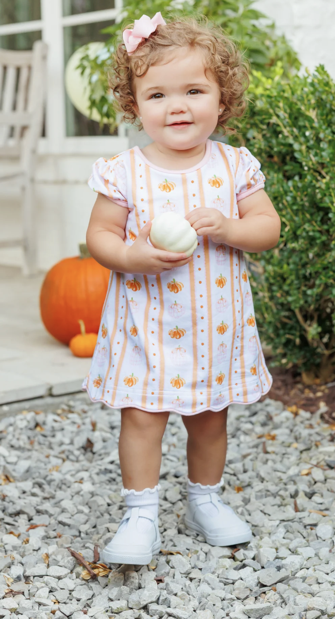 Trotter Street Kids Pumpkin Patch Scalloped Bubble