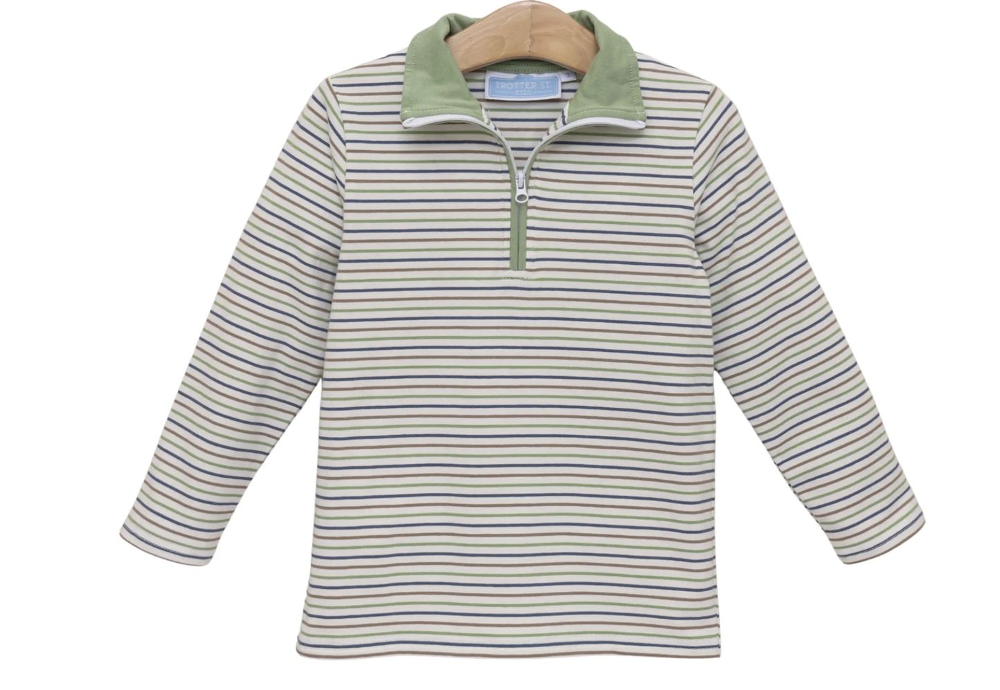 Trotter Street Kids Tucker Pullover - Pine Cove Stripe