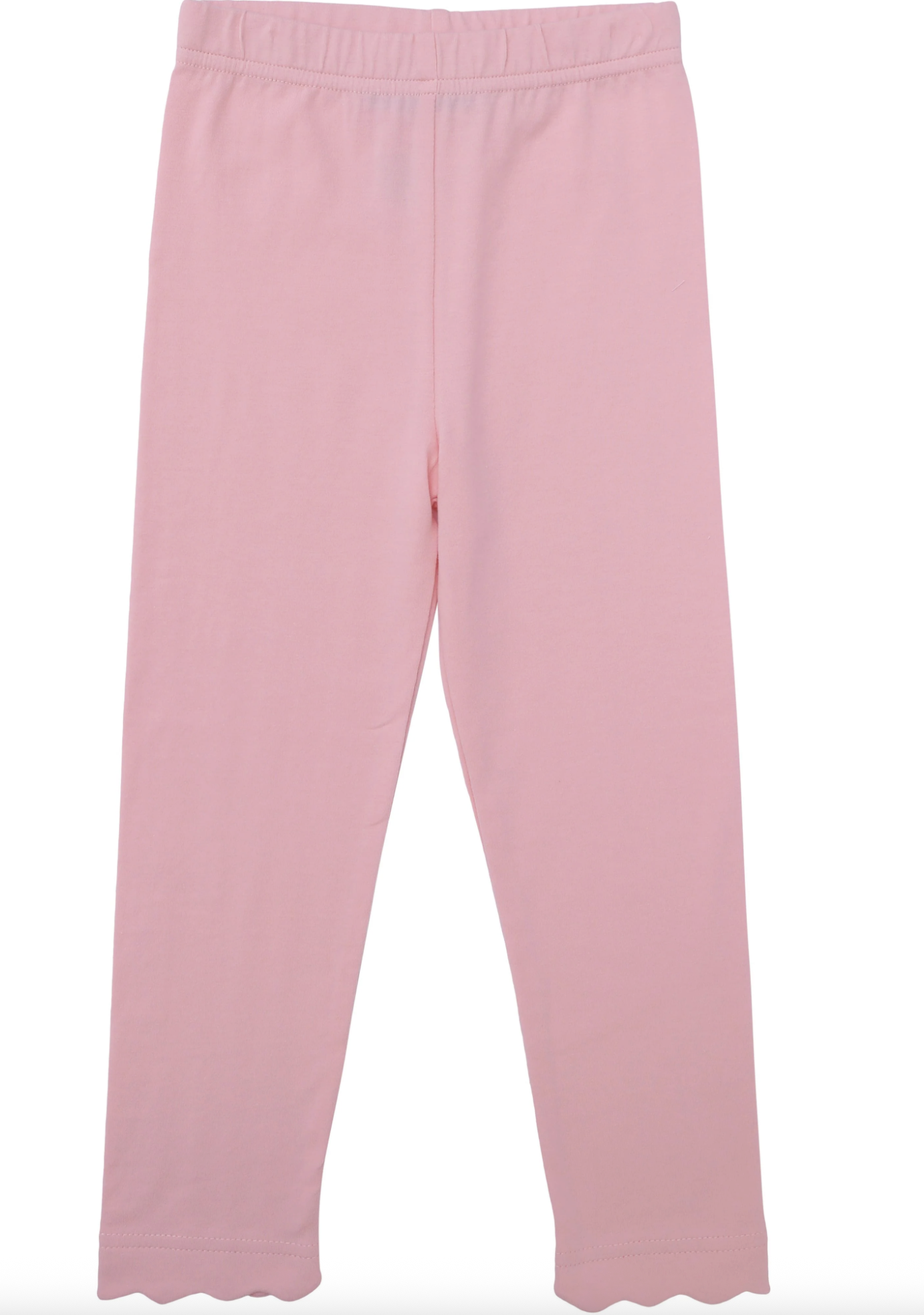 Trotter Street Kids Scalloped Leggings - Lt Pink