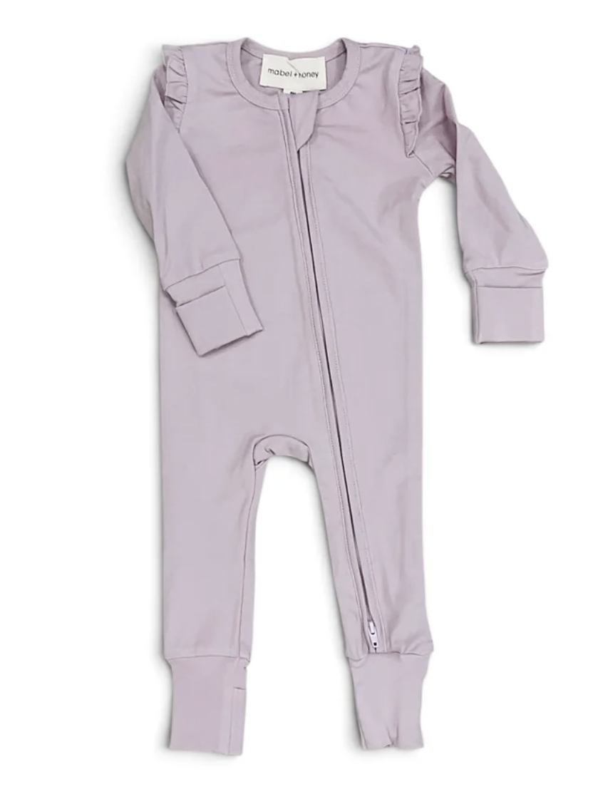 Mabel & Honey Soft Meadow Convertible Romper - Purple