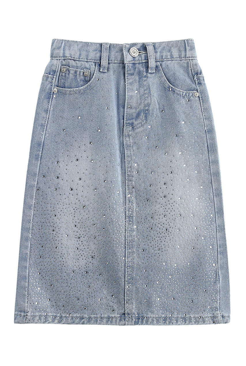 Mabel & Honey Blue Jean Skirt