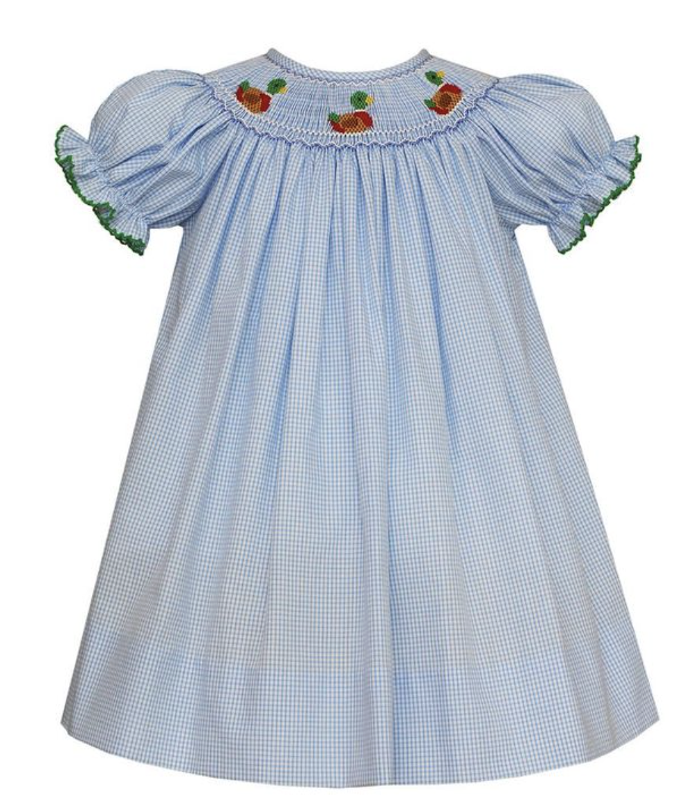 Petit Bebe Mallard Duck Bishop Dress