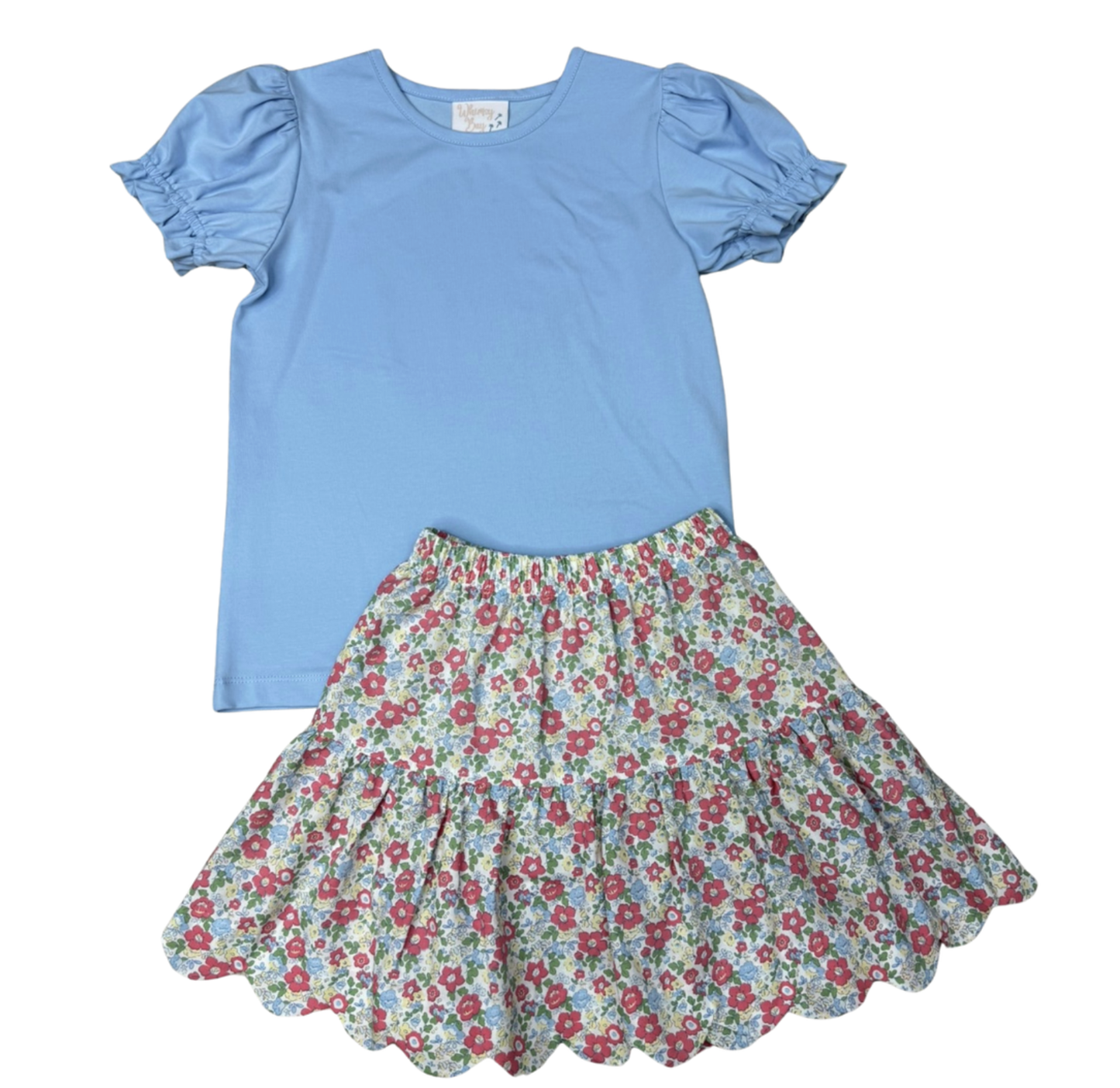 Whimsy Bay Betty's Bouquet Twirl Skirt Set