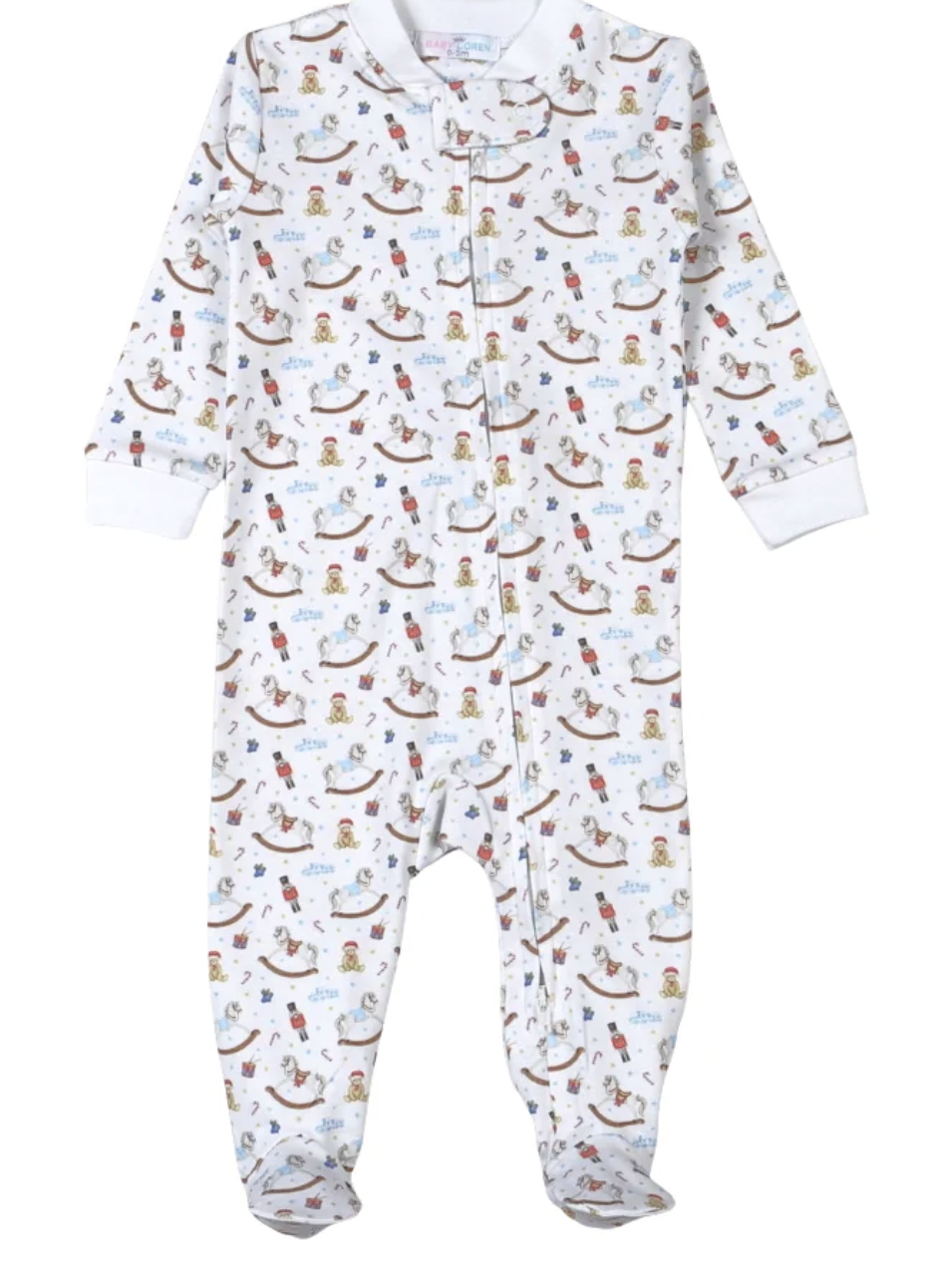 Baby Loren The Tiny Nutcracker Hand Smocked Footie
