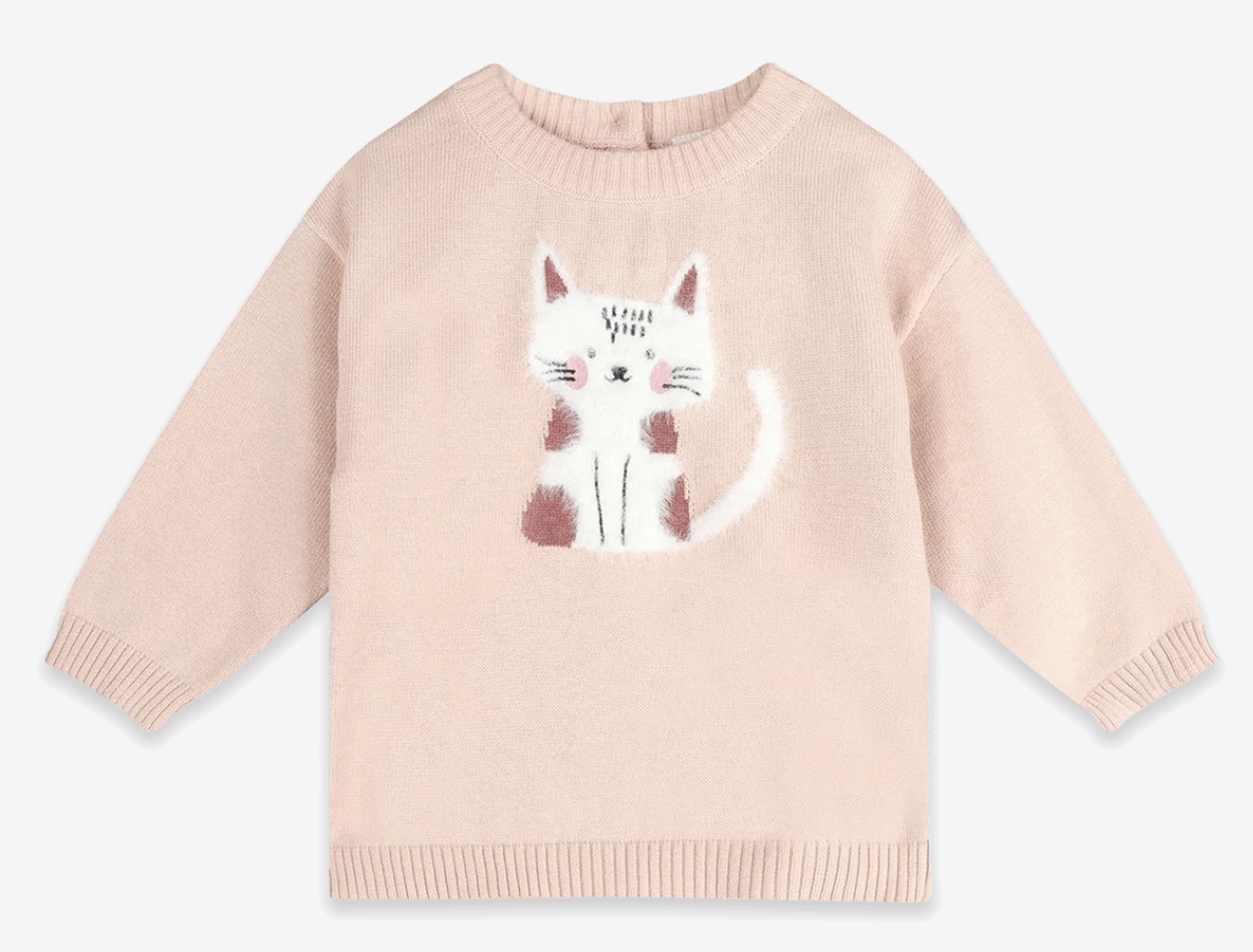 Viverano Furry Cat Pullover Sweater