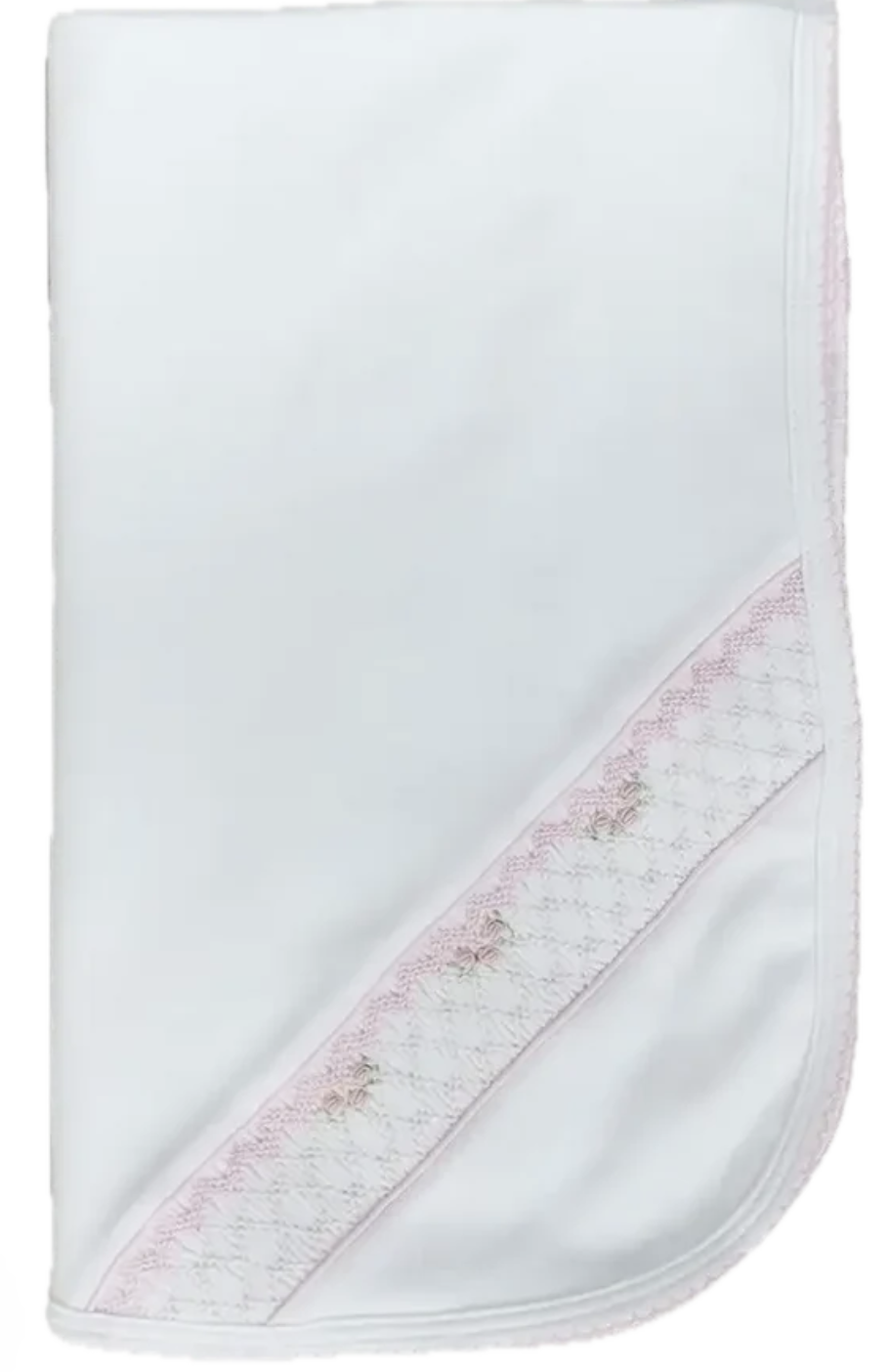 Little Threads Eden Rosebud Smocked Blanket