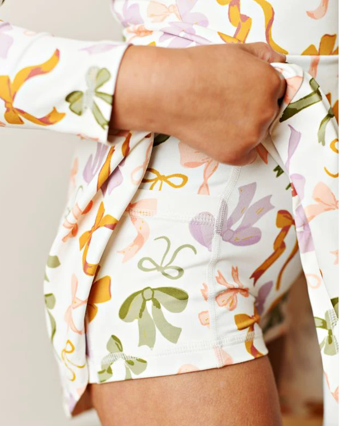 Swoon L/S Bow Collar Tennis Dress