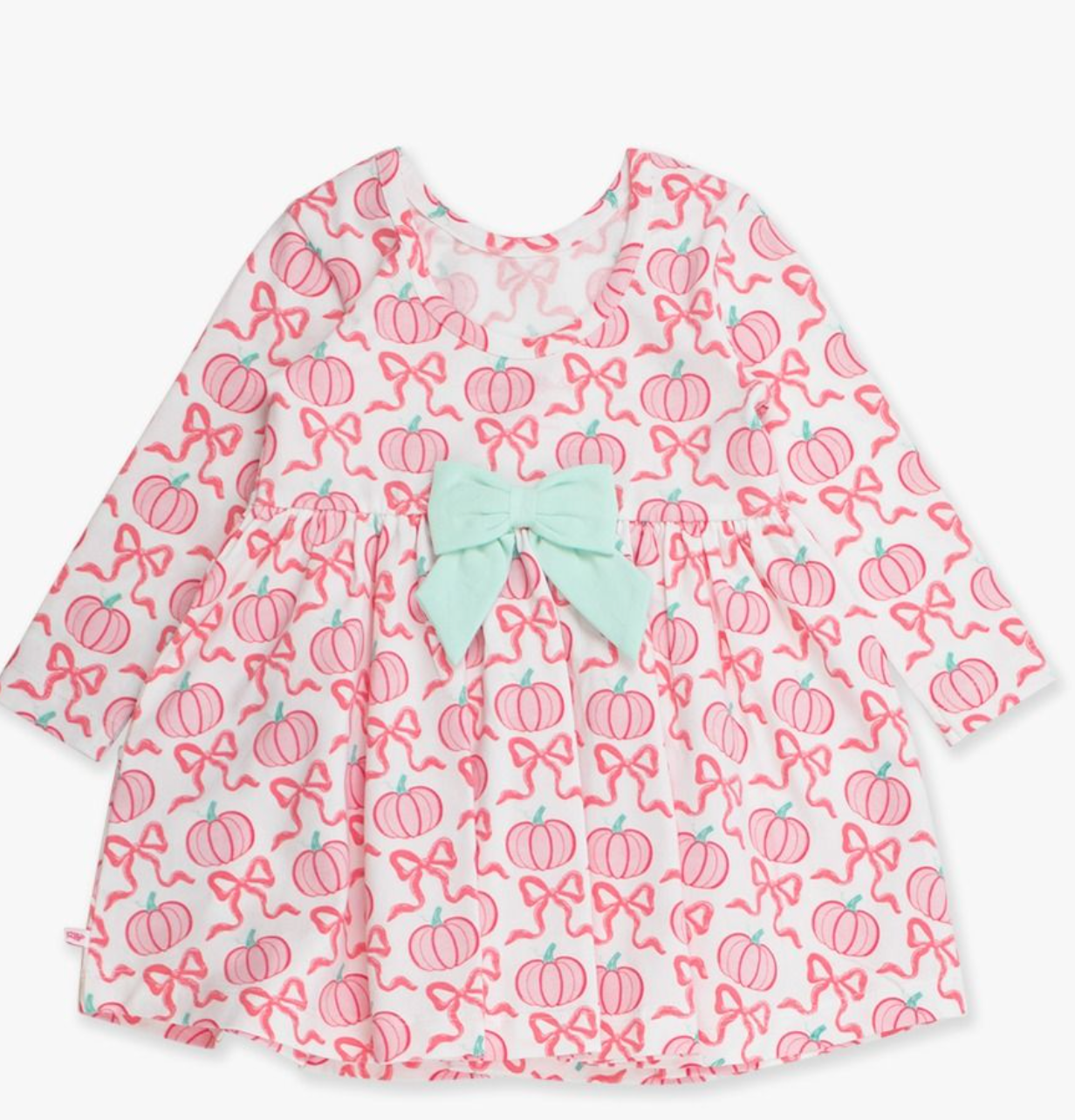 Ruffle Butts Pink Fairytale Pumpkins L/S Twirl Dress