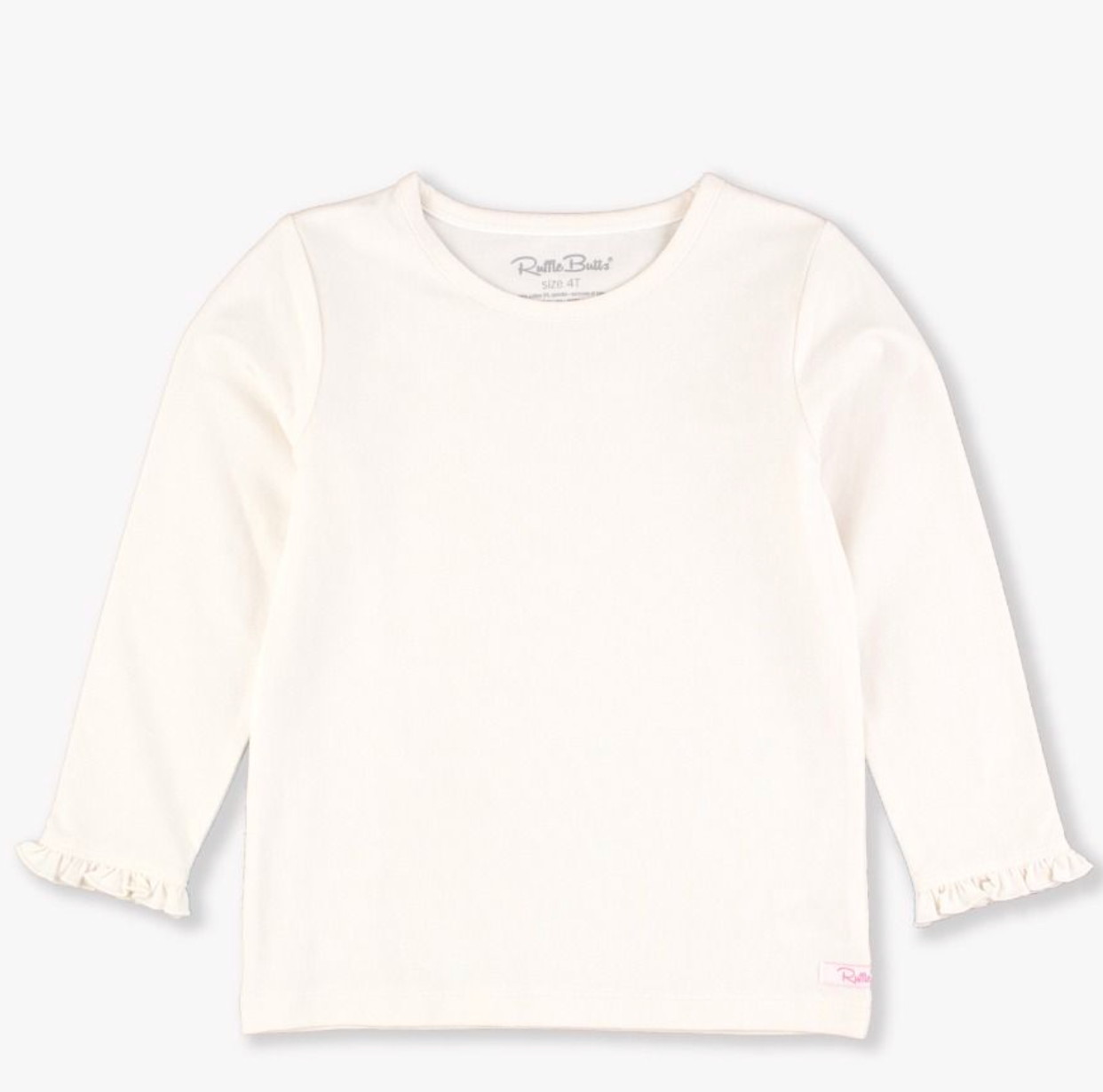 Ruffle Butts Ivory L/S Layering Tee