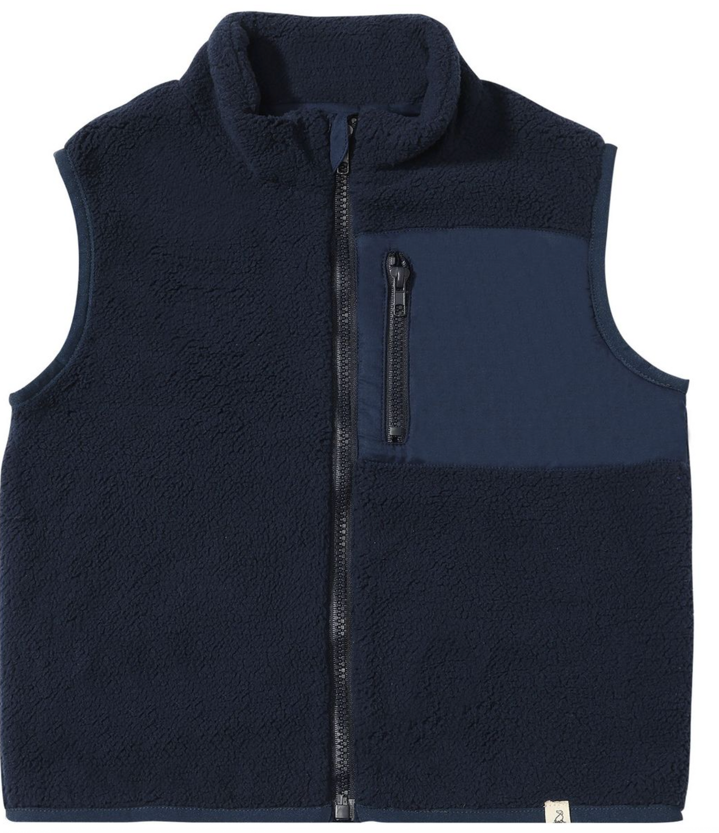 Me & Henry Gilt Sherpa Vest - Navy