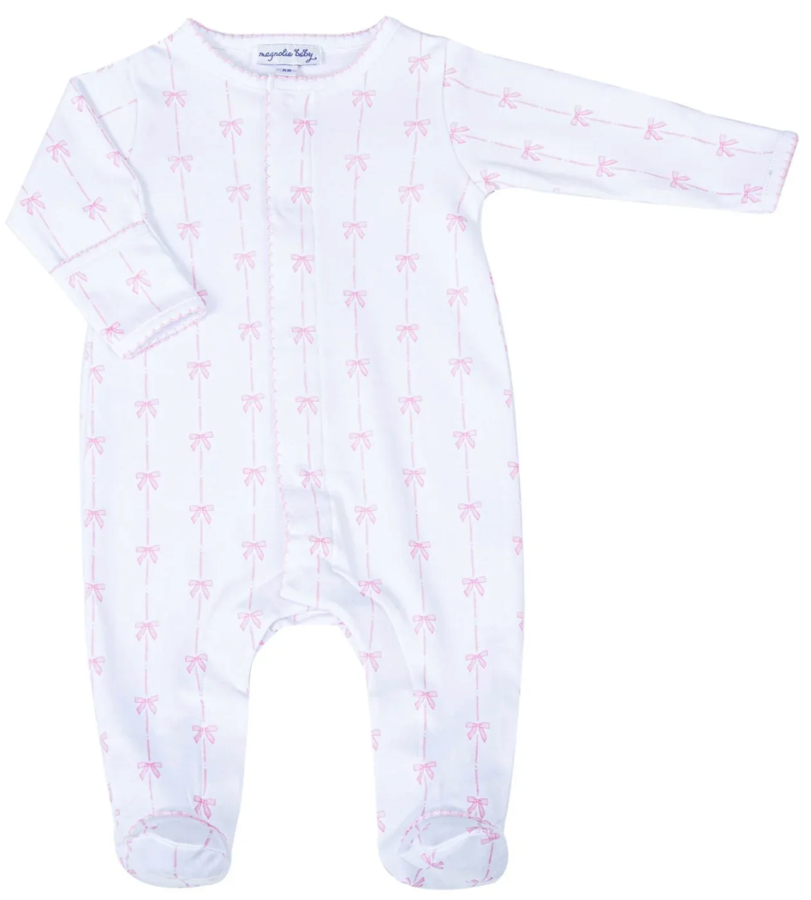 Magnolia Baby Amelia's Classic Bow Footie