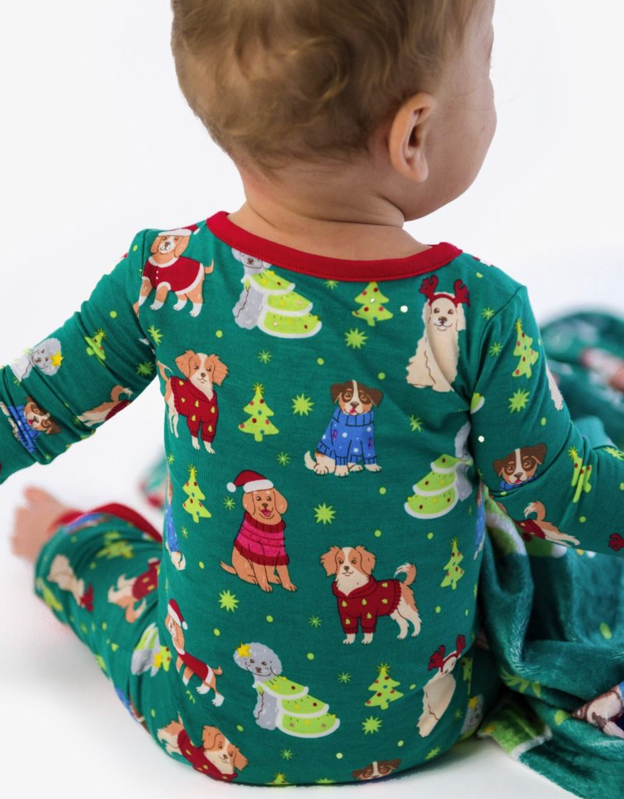RuffleButts Paw-liday Pals One Piece PJ- Boys