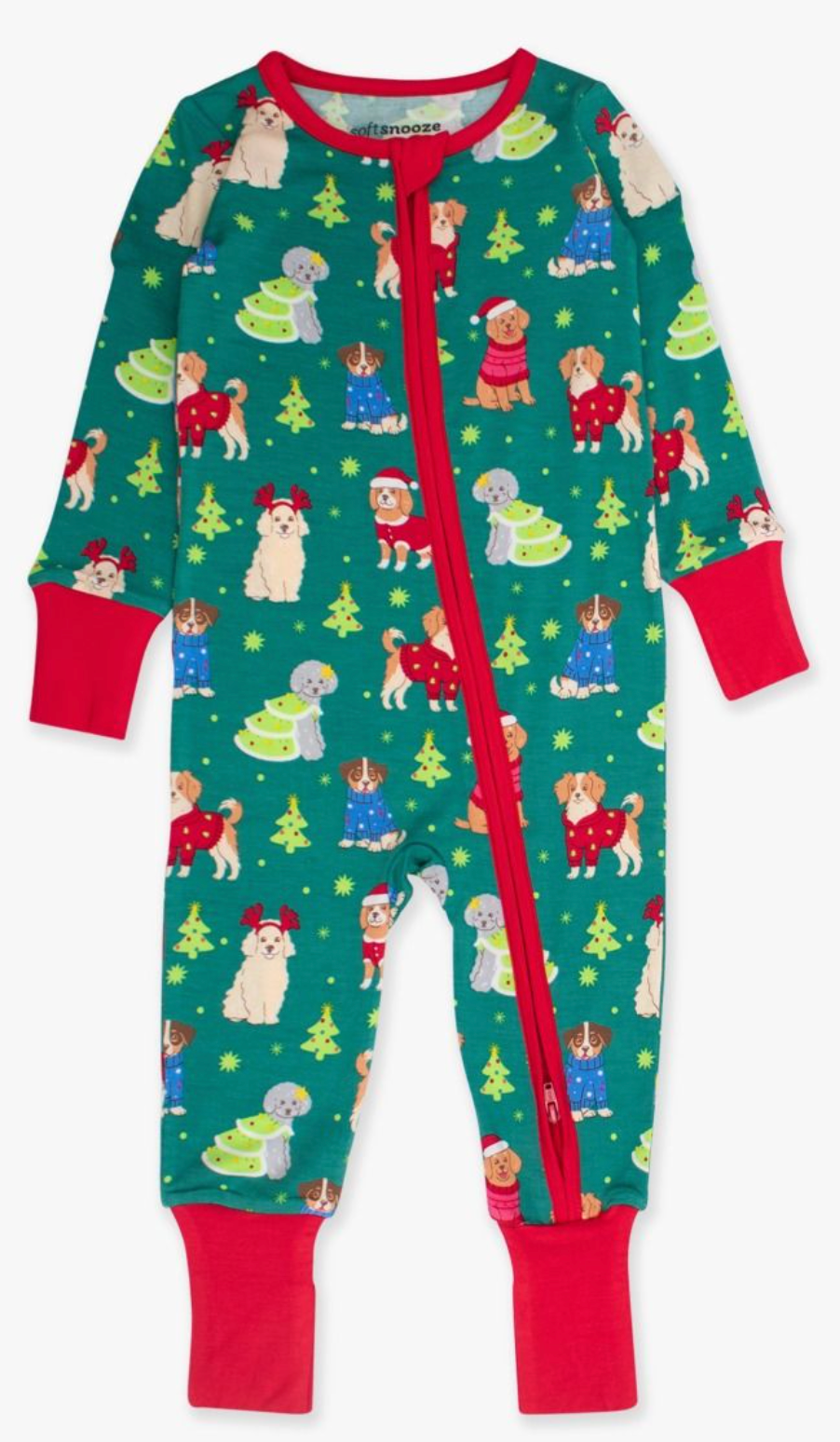 RuffleButts Paw-liday Pals One Piece PJ- Boys