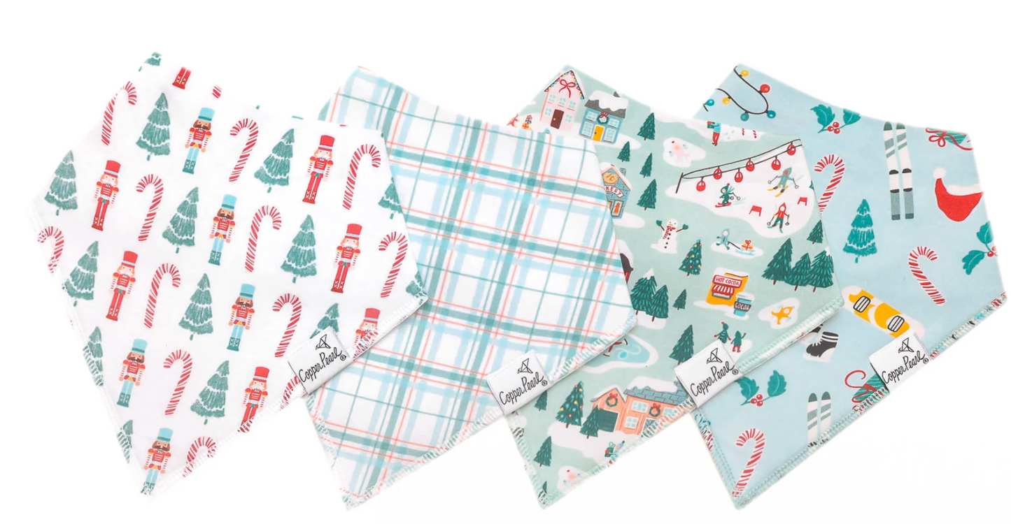 Copper Pearl Nicholas Baby Bandana Bibs