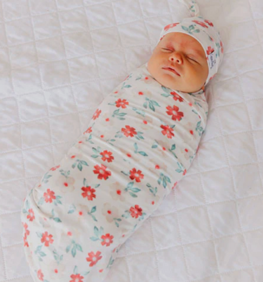 Copper Pearl Noel Knit Swaddle Blanket