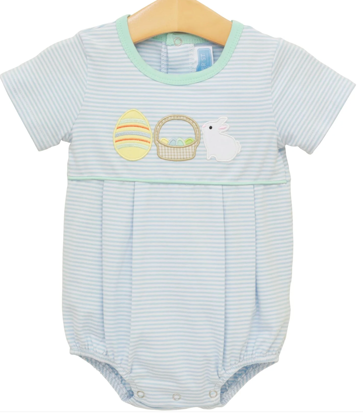 Trotter Street Kids Bunnies & Baskets Bubble - Blue