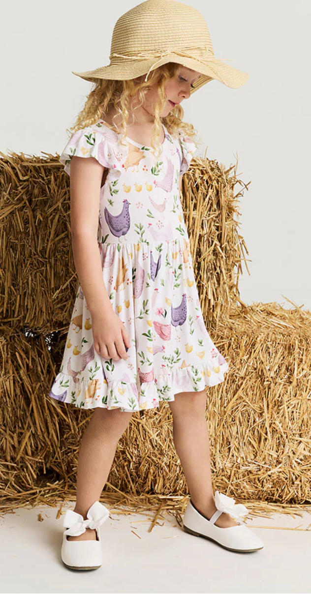Posh Peanut Ruffled Twirl Dress - Jo