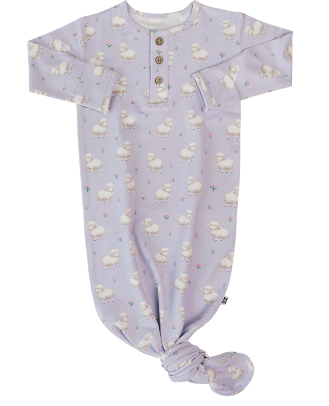 Sweet Bamboo Knotted Gown- Little Sheep