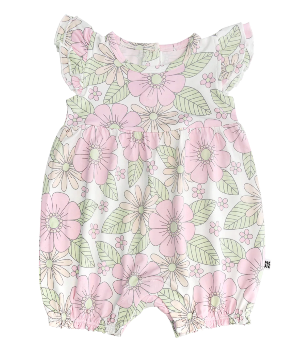 Sweet Bamboo Ruffle Romper - Groovy Love