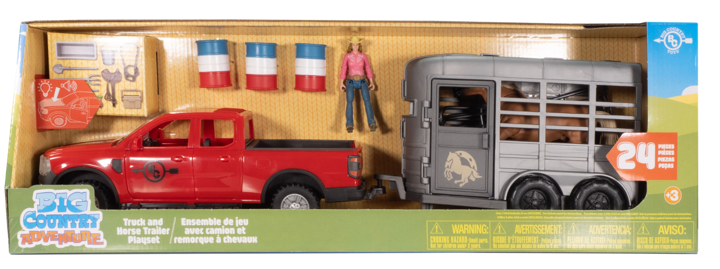 Big Country Toys Truck & Horse Trailer Playset