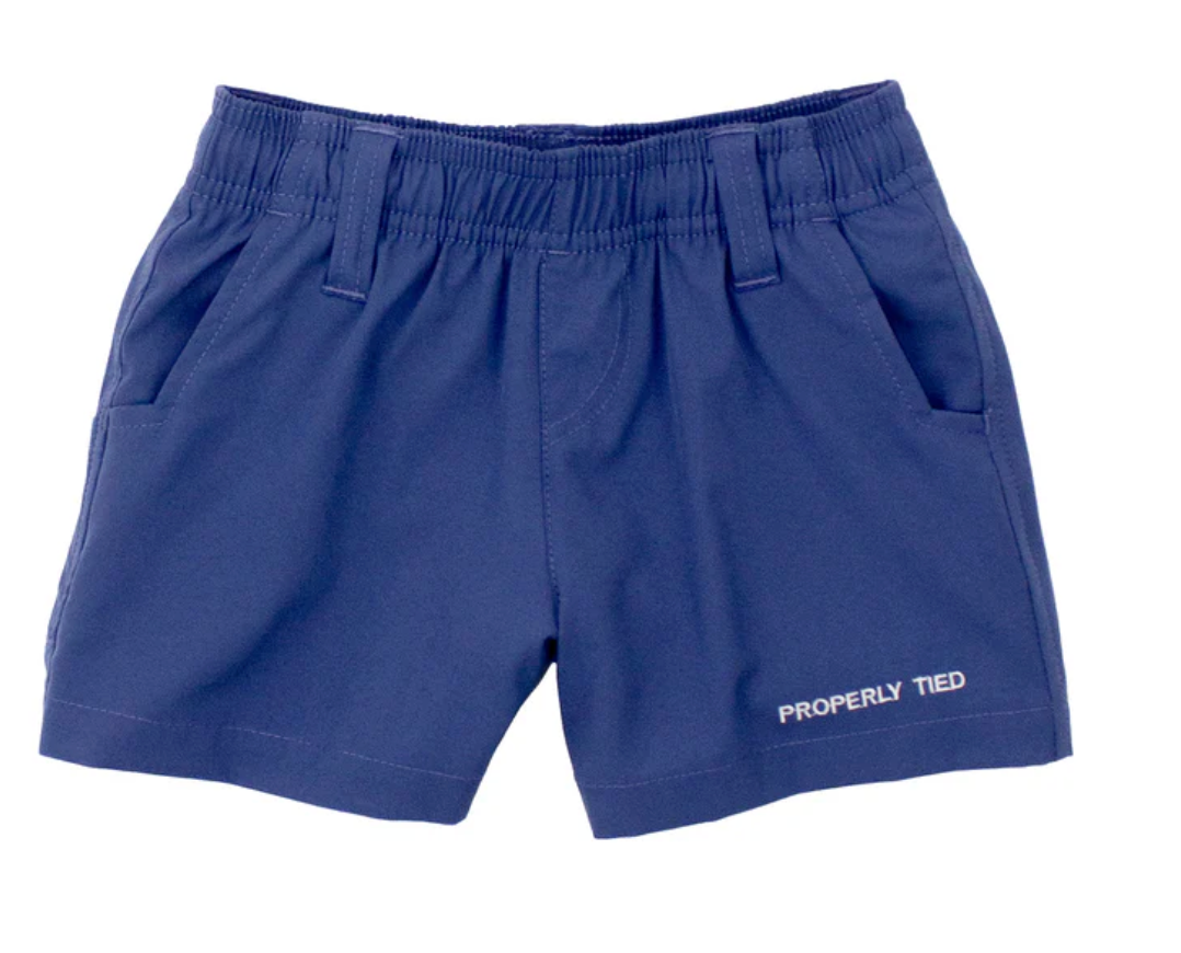 Properly Tied Boys Short - Washed Navy