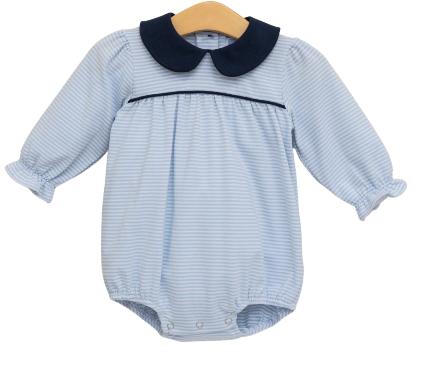 Trotter Street Kids Katherine Bubble - Lt Blue Stripe/Navy