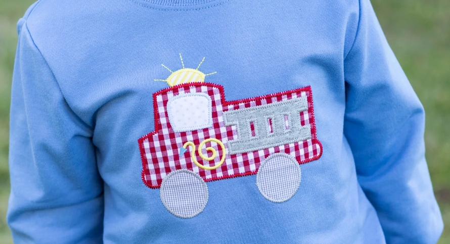 Trotter Street Kids French Terry Pullover - Fire Truck