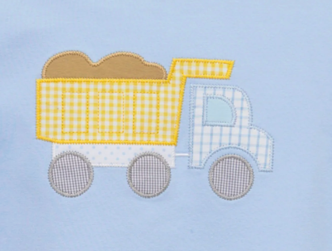 Trotter Street Kids French Terry Pullover - Dump Truck
