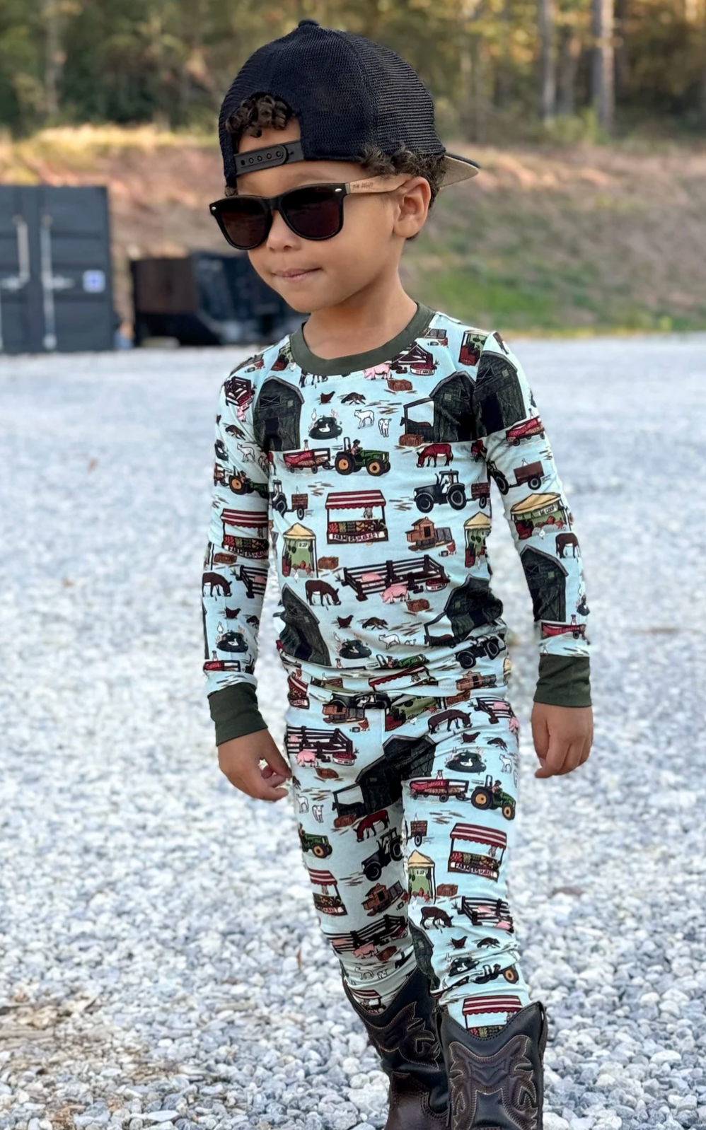 Fletch Farm Fresh Two Piece PJ Set