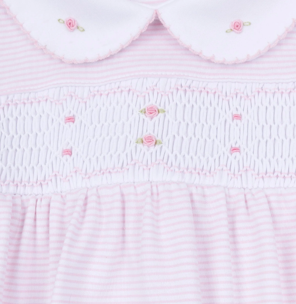 Magnolia Baby Anna Smocked Gown - Pink