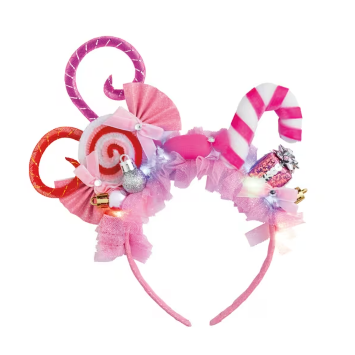 Mud Pie Light Up Christmas Headband - Pink
