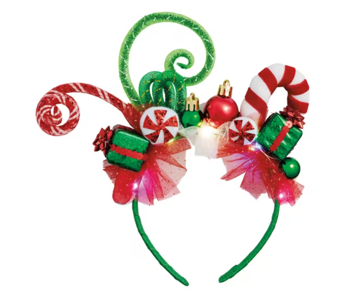 Mud Pie Light Up Christmas Headband - Green