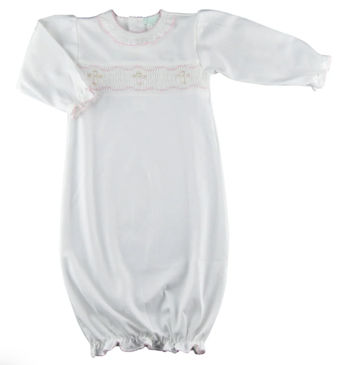 Little Threads Pink Cross Day Gown