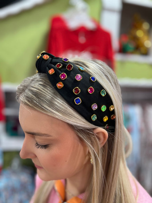 Multi-Color Jewel Headband