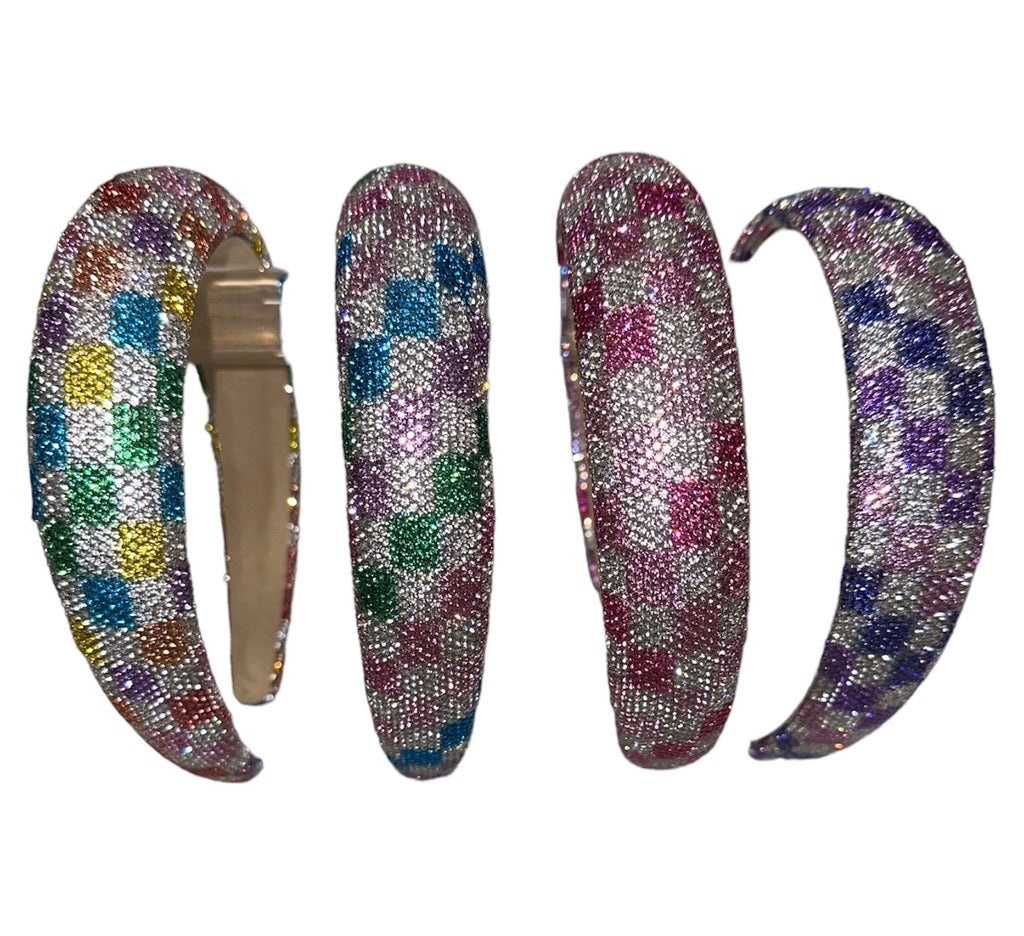 Crystal Checkered Headband