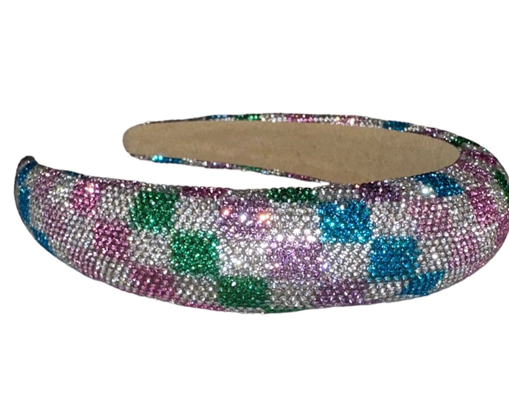 Crystal Checkered Headband
