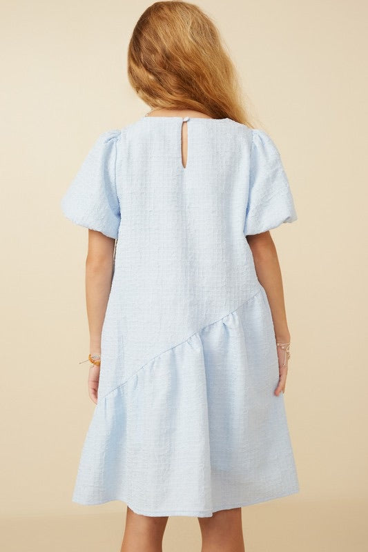 Girls Lt Blue Dress W/Pockets
