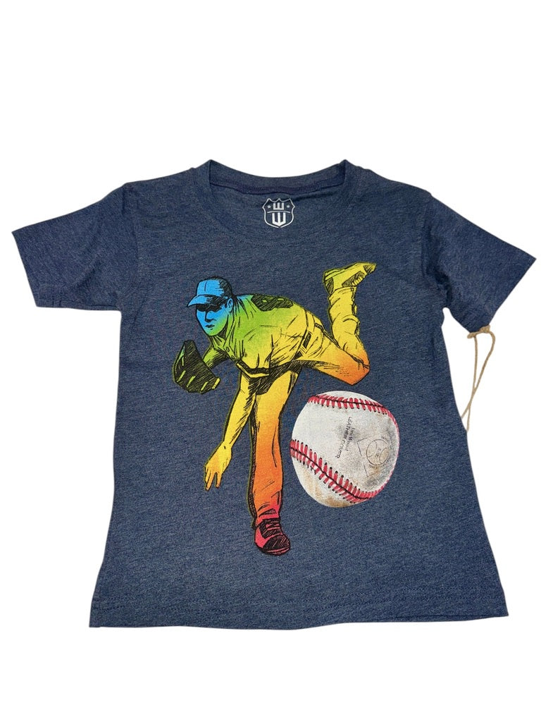 WW Ombre Baseball Midnight Blend Tee