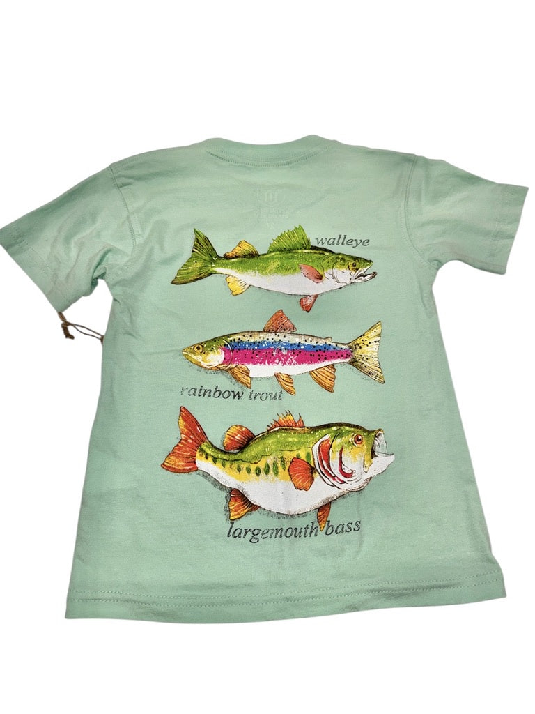 WW Sea Glass Fish Front/Back Tee