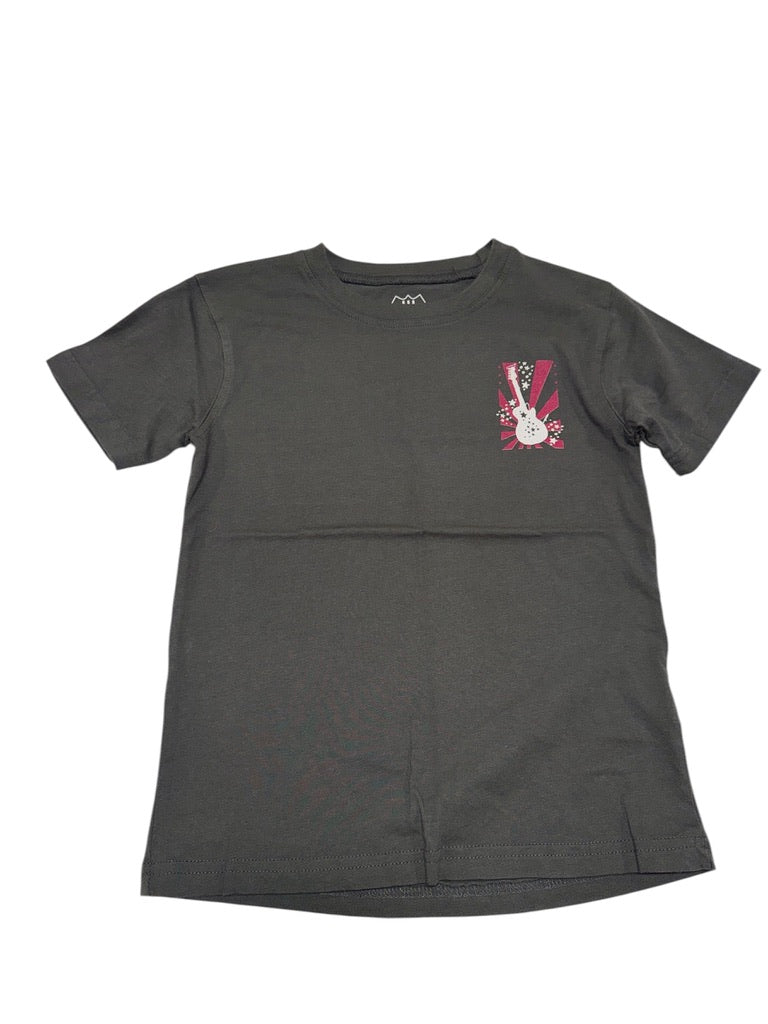 WW Rock Guitar Front/Back Grey Tee